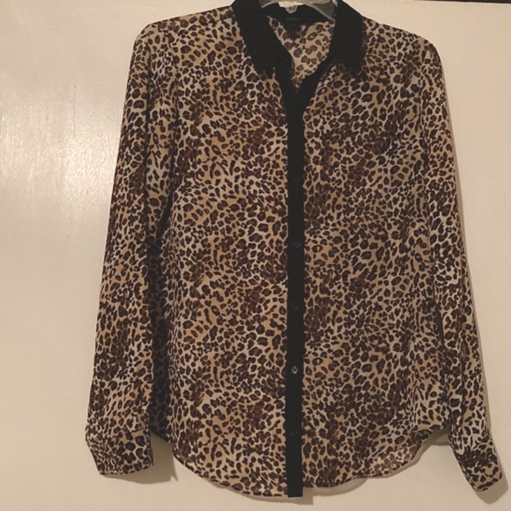 Animal print blouse